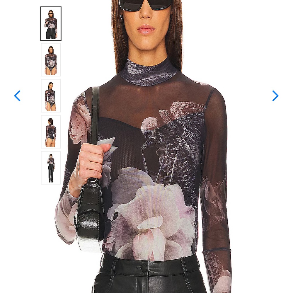 All Saints mesh bodysuit